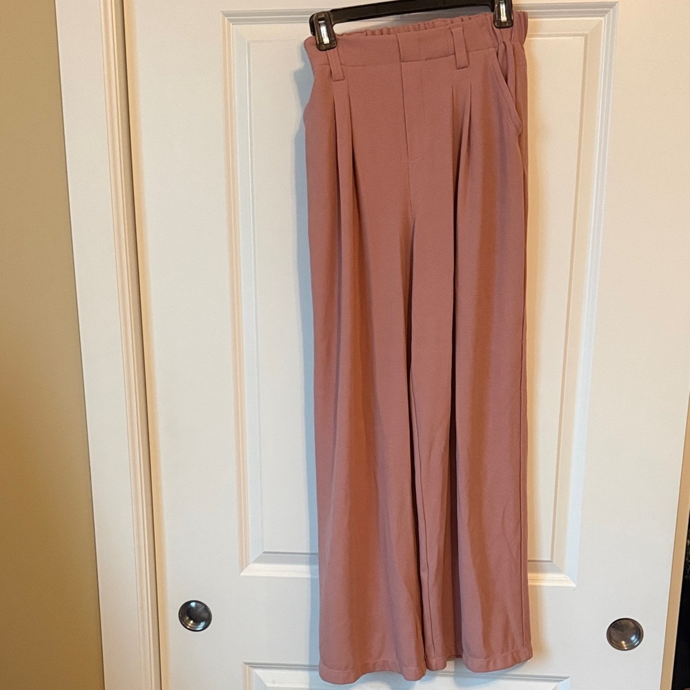 HALARA Dusty Rose Wide-Leg Pants